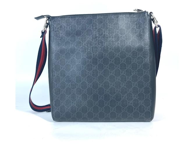 Borsa a tracolla Gucci GG Tiger Patch Courier Nero Multicolore - vista 2
