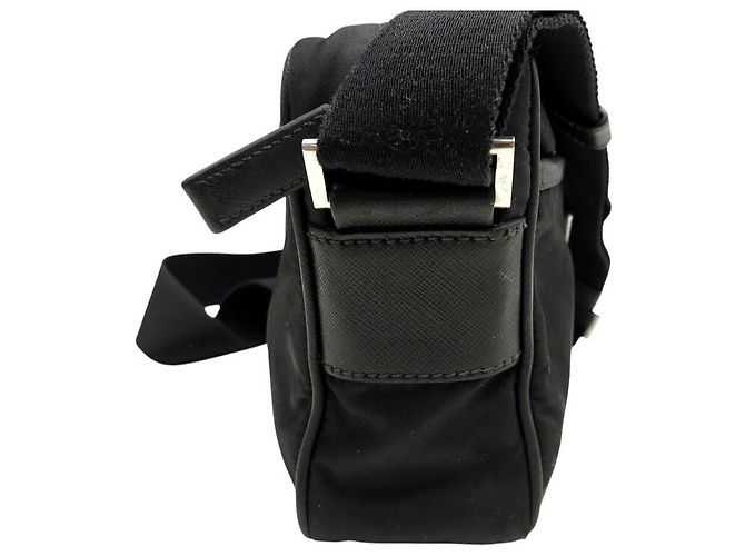BORSA MESSENGER PRADA RE-NYLON E SAFFIANO 2VH048 NERA - vista 3