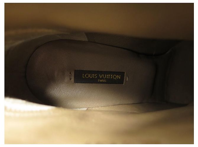 NUEVAS BOTAS LOUIS VUITTON QUEEN TALLA 39 TACÓN CUERO MARRÓN Castaño - vista 9