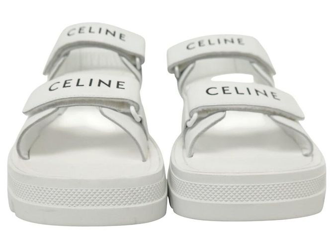 Céline NUOVE SANDALI CHUNKY CELINE 45 346753338C.01OP 42 CUOIO BIANCO - vista 4