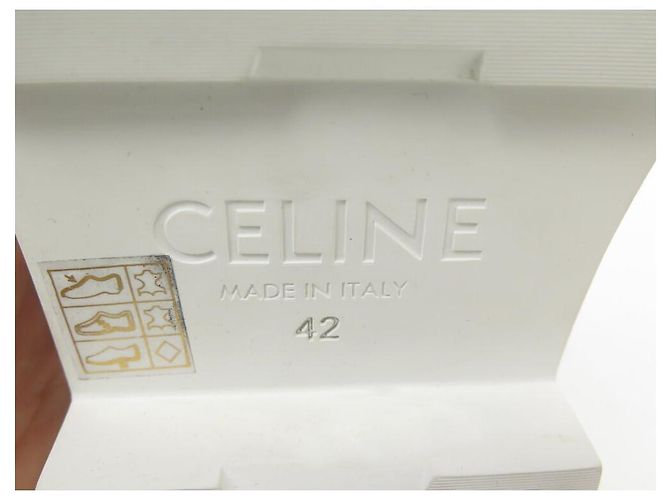 Céline NUOVE SANDALI CHUNKY CELINE 45 346753338C.01OP 42 CUOIO BIANCO - vista 7