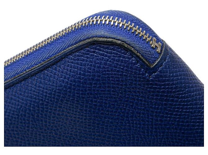 Hermès Portafoglio Hermes Azap Long in Epsom Blu - vista 5
