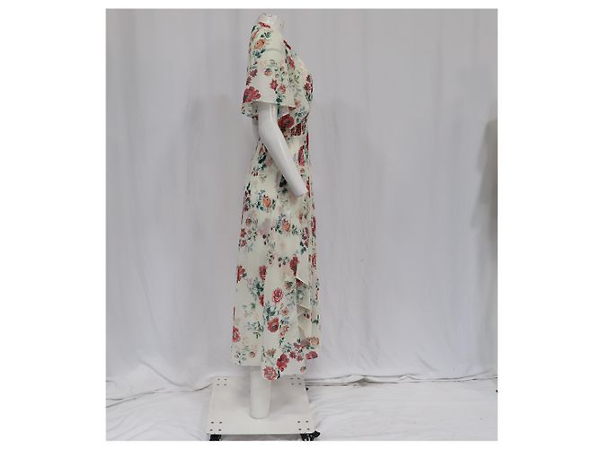 Maje Rachelle Maxi con Stampa Floreale e Abito Interno in Poliestere Multicolore - vista 6