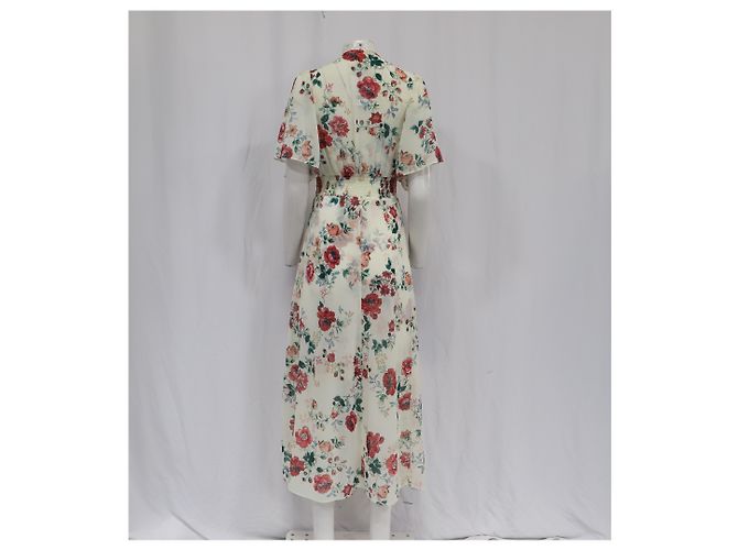 Maje Rachelle Maxi con Stampa Floreale e Abito Interno in Poliestere Multicolore - vista 7