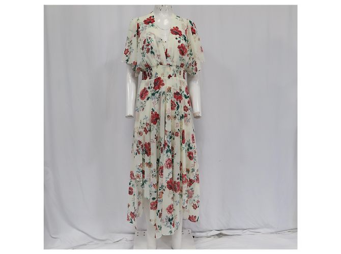 Maje Rachelle Maxi con Stampa Floreale e Abito Interno in Poliestere Multicolore - vista 8