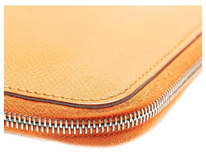 Hermès Portafoglio lungo Epsom Azap Hermes Arancione - vista 5