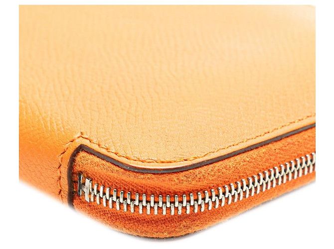 Hermès Portafoglio lungo Epsom Azap Hermes Arancione - vista 6