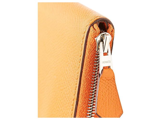 Hermès Portafoglio lungo Epsom Azap Hermes Arancione - vista 7