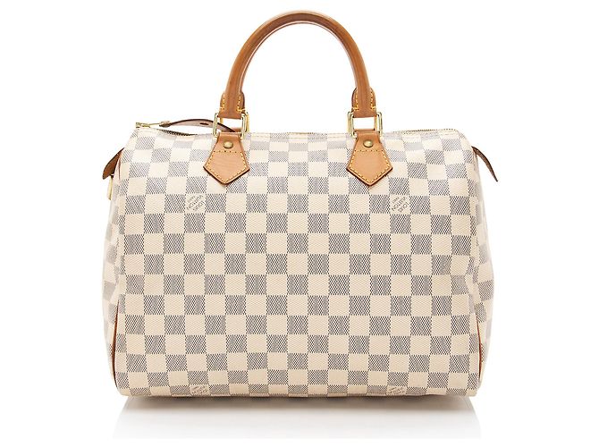 Louis Vuitton Damier Azur Speedy 30 Tasche Blau - Ansicht 3