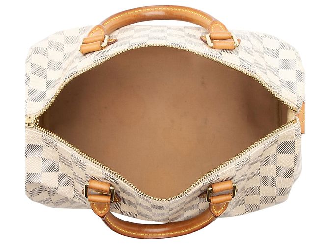 Louis Vuitton Damier Azur Speedy 30 Tasche Blau - Ansicht 7