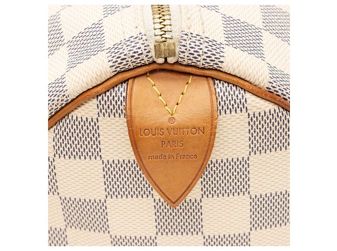 Louis Vuitton Damier Azur Speedy 30 Tasche Blau - Ansicht 8