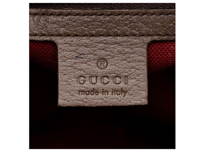 Borsa Trunk Soft GG Supreme di Gucci Marrone Beige - vista 8