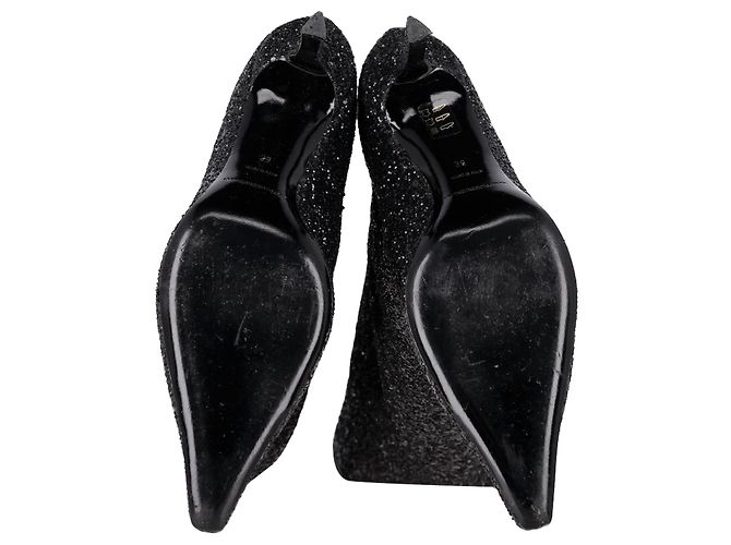 Botas altas Viola Slouch en glitter negro de Alexander Wang - vista 6