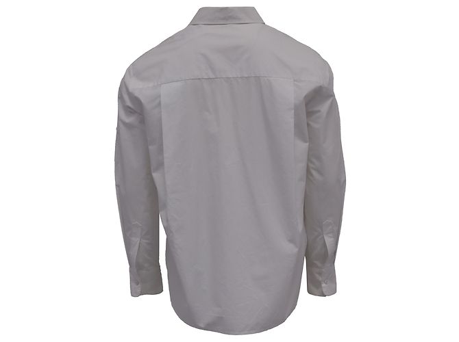 Autre Marque La camicia lunga con schiena Frankie Shop in cotone bianco Crudo - vista 4