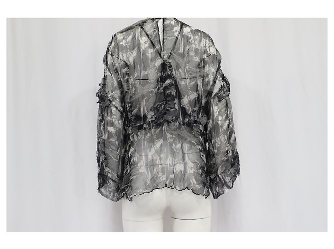 Top Ruffled Iro Lixine in Chiffon Multicolore - vista 10