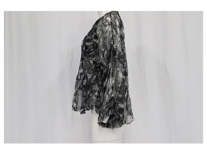 Top Ruffled Iro Lixine in Chiffon Multicolore - vista 9