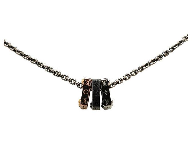 Collana Monogram Bold Louis Vuitton Argento Metallico - vista 2