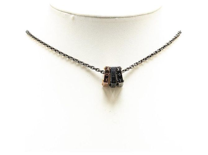 Collana Monogram Bold Louis Vuitton Argento Metallico - vista 8