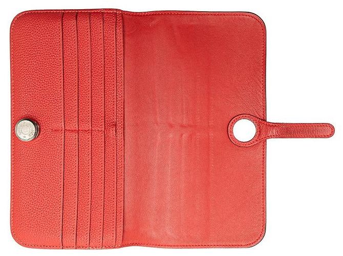 Hermès Portafoglio Long Togo Dogon Hermes Rosa - vista 4