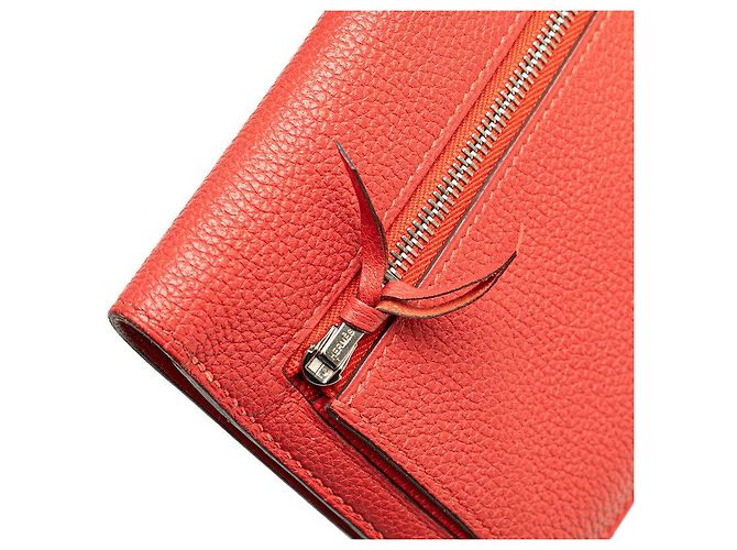 Hermès Portafoglio Long Togo Dogon Hermes Rosa - vista 5
