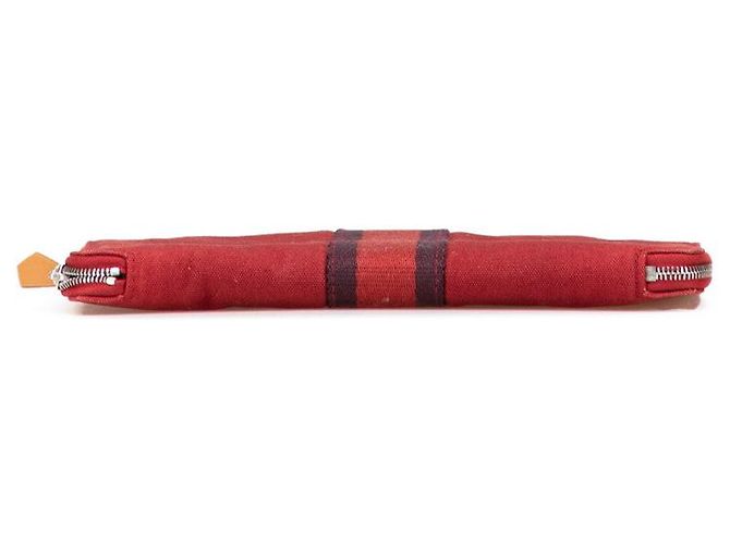 Cartera larga de lona GM Fourre Tout Multi de Hermès Castaño - vista 3
