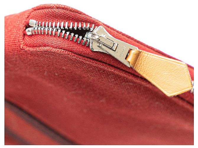 Cartera larga de lona GM Fourre Tout Multi de Hermès Castaño - vista 7