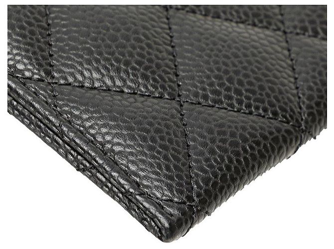 Tarjetero de caviar clásico de Chanel Negro - vista 4