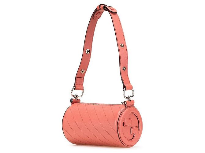 Borsa a Spalla in Pelle Gucci Blondie Rosa - vista 2
