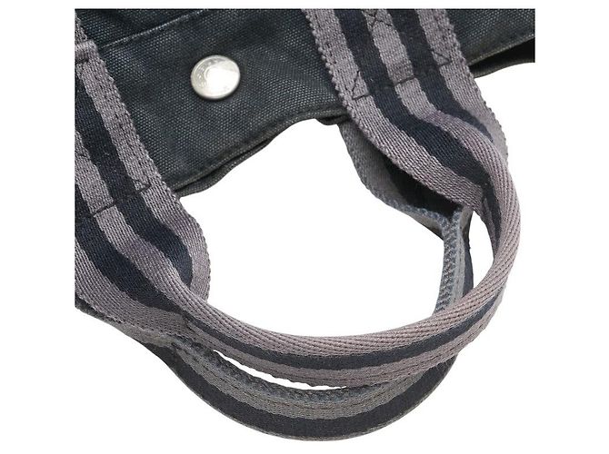 Hermès Herbag Canvas Tote Bag Schwarz - Ansicht 10