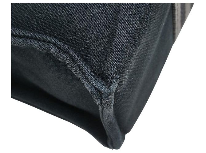 Hermès Herbag Canvas Tote Bag Schwarz - Ansicht 4