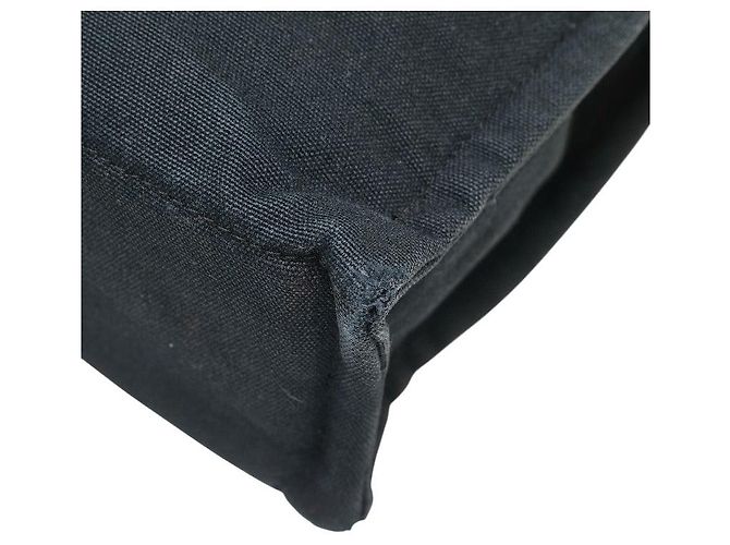 Hermès Herbag Canvas Tote Bag Schwarz - Ansicht 5