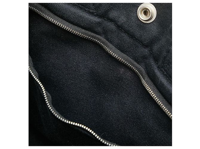 Hermès Herbag Canvas Tote Bag Schwarz - Ansicht 7