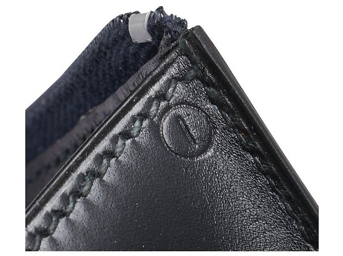 Portafoglio lungo in vitello box Béarn di Hermès Nero - vista 9