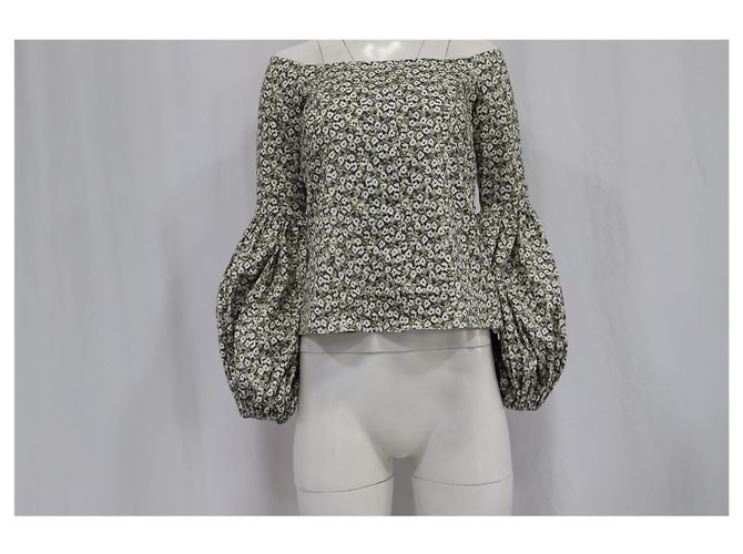 Autre Marque Blusa Gisele off shoulder en algodón estampado floral de Caroline Constas - vista 7