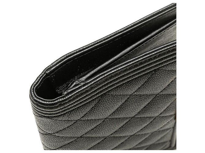 Portafoglio lungo in caviar Chanel Boy Nero - vista 5