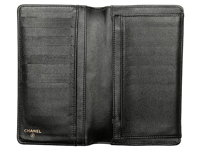 Portafoglio lungo in caviar Chanel Boy Nero - vista 6