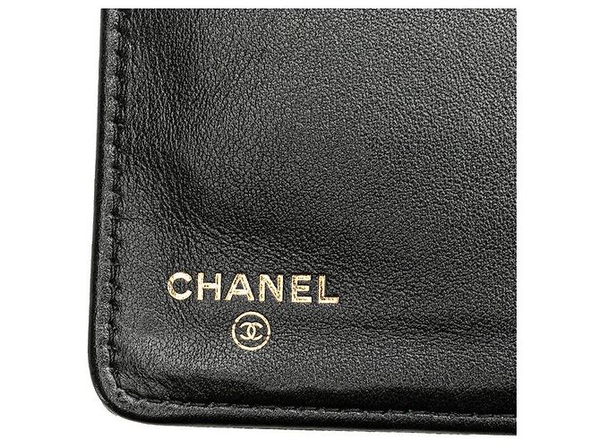 Portafoglio lungo in caviar Chanel Boy Nero - vista 9