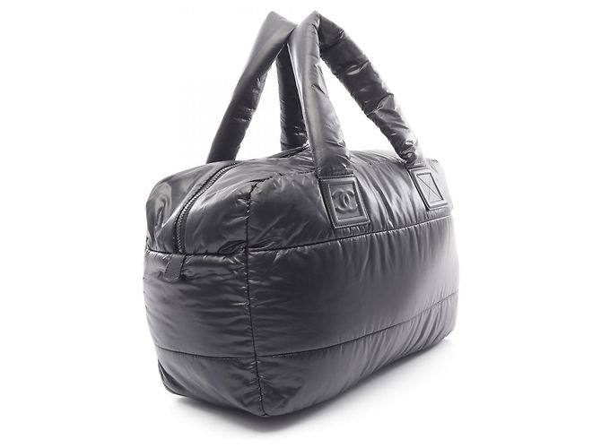 Borsa Boston Coco Cocoon in nylon di Chanel Nero - vista 6