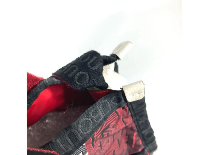 Borsa 2WAY con logo Christian Louboutin Nero Bianco Rosso - vista 10