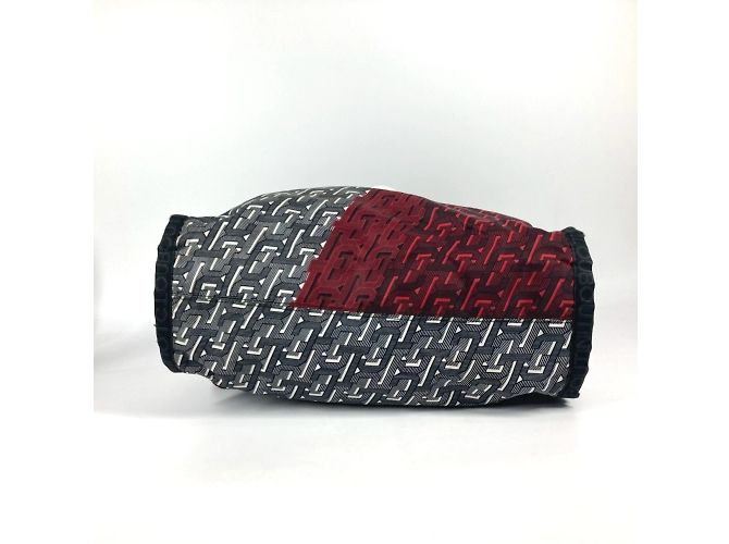 Borsa 2WAY con logo Christian Louboutin Nero Bianco Rosso - vista 5