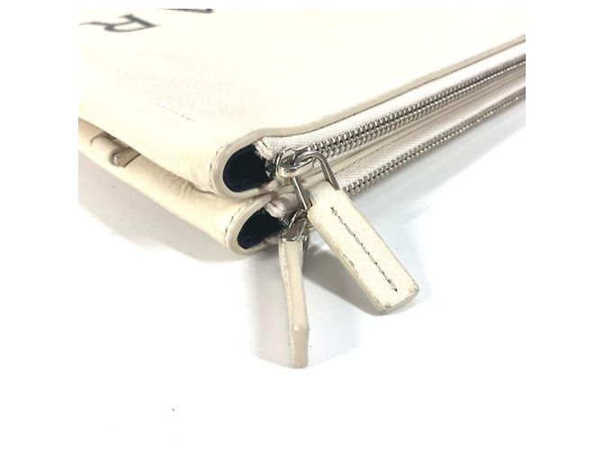 Bulgari Borsa con doppia cerniera e logo Fragment Bvlgari Nero Bianco - vista 7