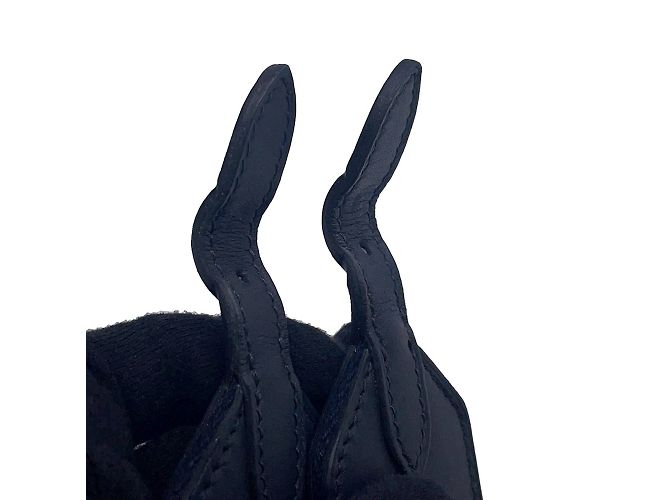 Borsa Mini Tote Foult Victoria 3 di Hermès Marrone Nero Crudo Blu scuro - vista 11