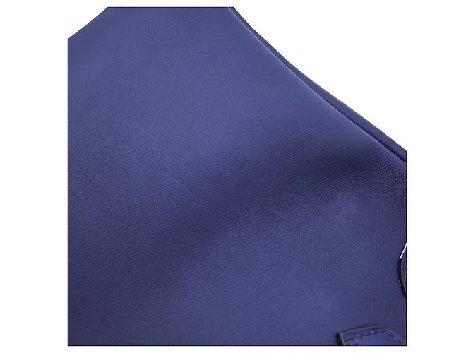 Hermès Borsa Tote Hermes Birkin 30 in blu Traceage - vista 10