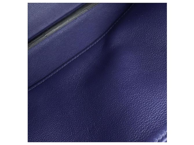Hermès Borsa Tote Hermes Birkin 30 in blu Traceage - vista 7