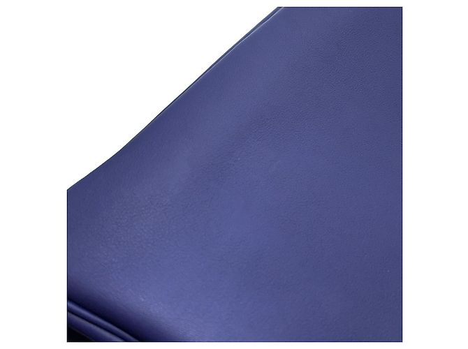 Hermès Borsa Tote Hermes Birkin 30 in blu Traceage - vista 9