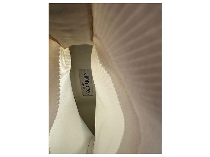 Botines Jimmy Choo de piel blanca tacón 8,5 cm Blanco - vista 5