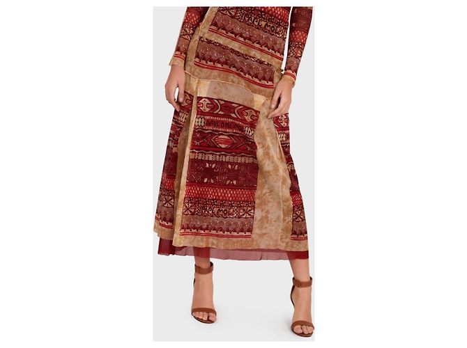Conjunto Jean Paul Gaultier, modelo Red Trail Roja Beige - vista 5
