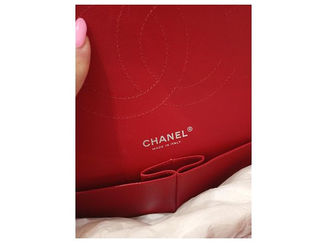 Timeless Borsa a mano Chanel Jumbo in pelle rossa Rosso - vista 10