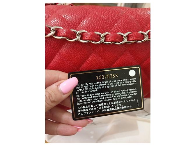 Timeless Borsa a mano Chanel Jumbo in pelle rossa Rosso - vista 11