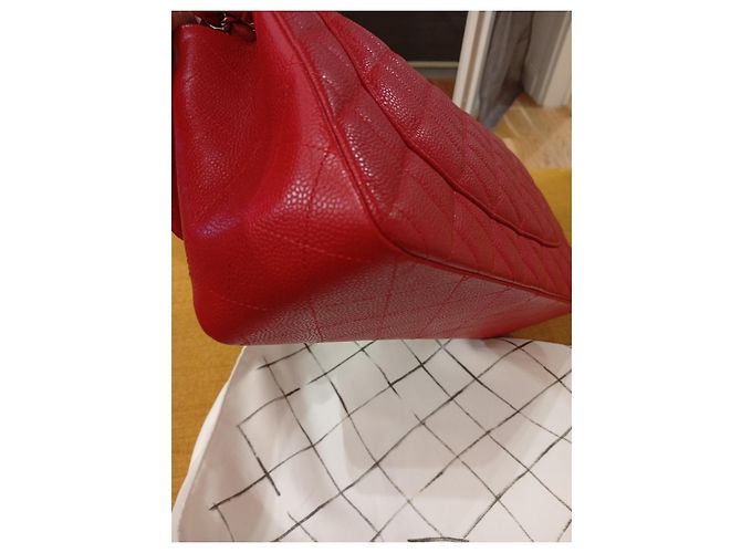 Timeless Borsa a mano Chanel Jumbo in pelle rossa Rosso - vista 4